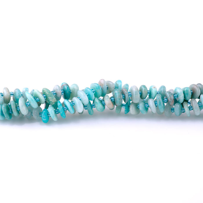 Brazilian Amazonite 5x8mm Chip - 15-16 Inch