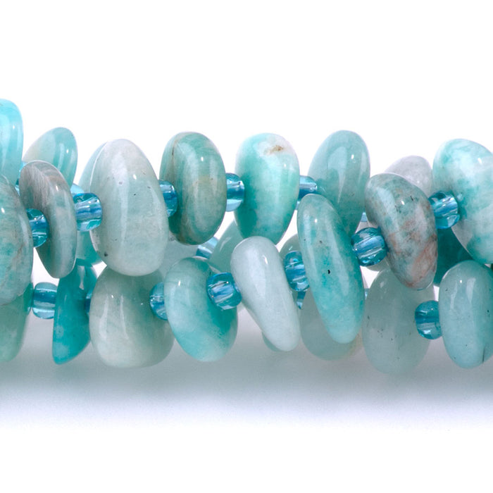 Brazilian Amazonite 5x8mm Chip - 15-16 Inch