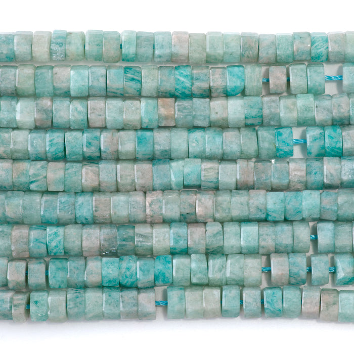 Brazilian Amazonite 6mm Hexagon - 15-16 Inch