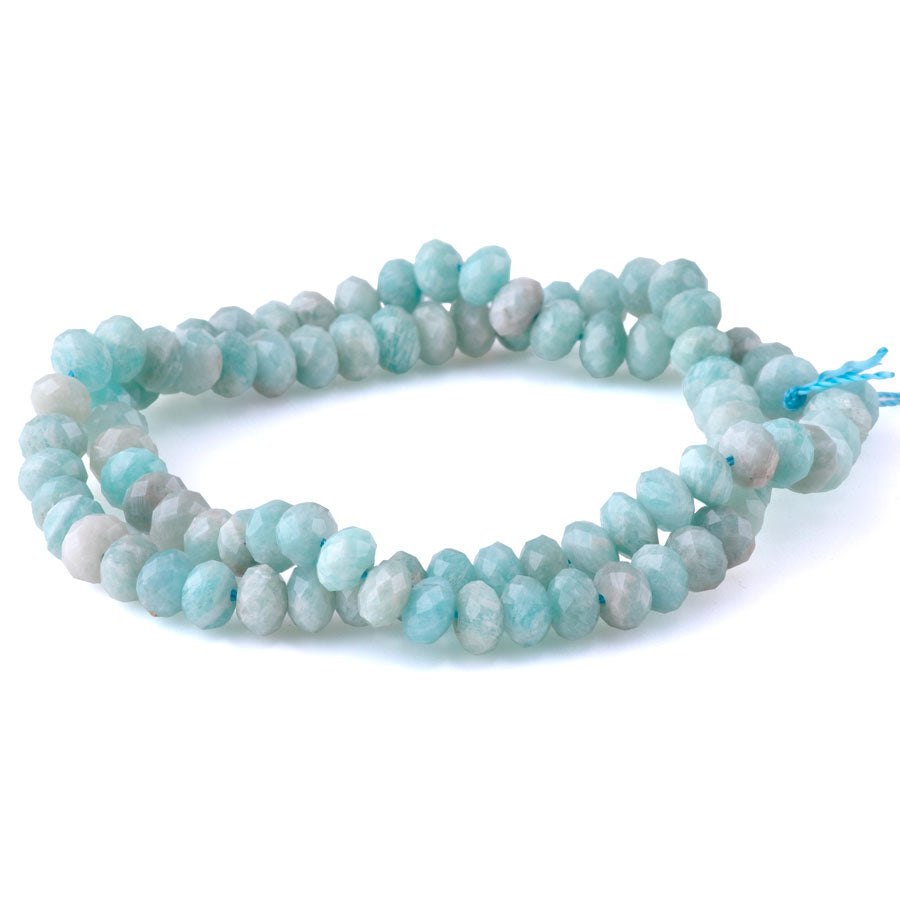 Brazilian Amazonite 4x6mm Faceted Rondelle - 15-16 Inch