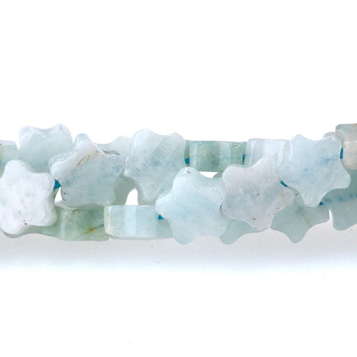 This is a Dakota Stones 6mm Brazilian Amazonite Gemstone strand with star beads in 15-16 inch strand.