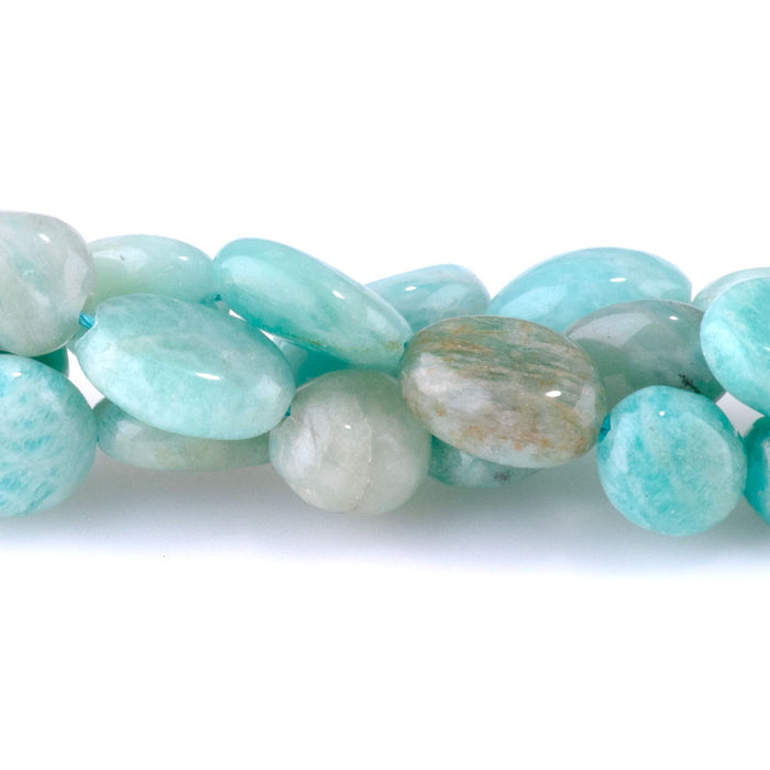 Brazilian Amazonite 7x9-8x10mm Pebble - 15-16 Inch