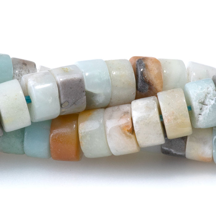 Black Gold Amazonite 3x6mm Heishi - 15-16 Inch