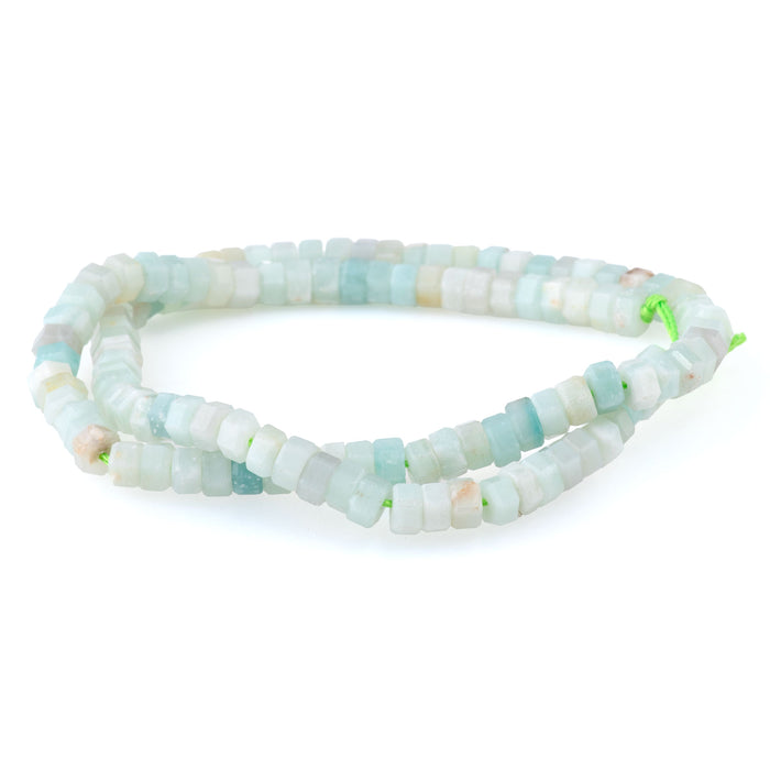 Black Gold Amazonite 6mm Hexagon - 15-16 Inch