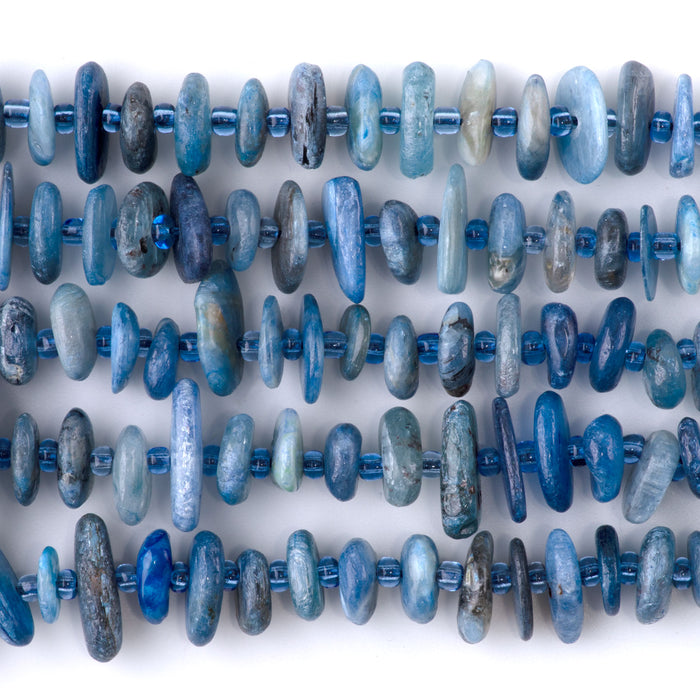 Blue Kyanite 5x8m Chip  - 15-16 Inch