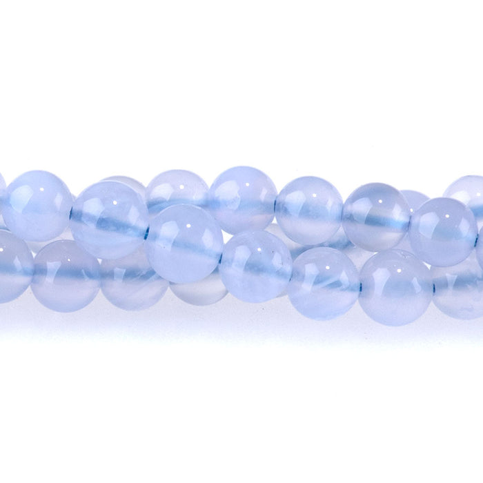 Blue Lace Agate 4mm Round A Grade - 15-16 Inch