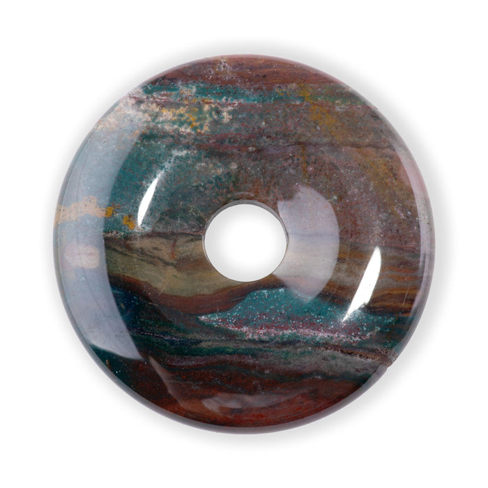 Bloodstone 40mm Donut Pendant