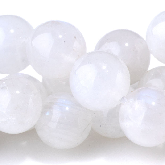 Blue Moonstone 10mm Round A Grade - 15-16 Inch