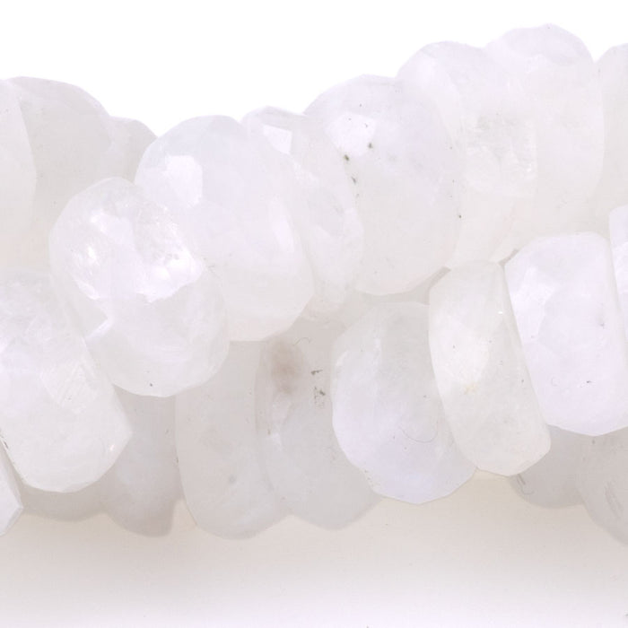 Blue Moonstone 12mm Rondelle Faceted 8 - inch