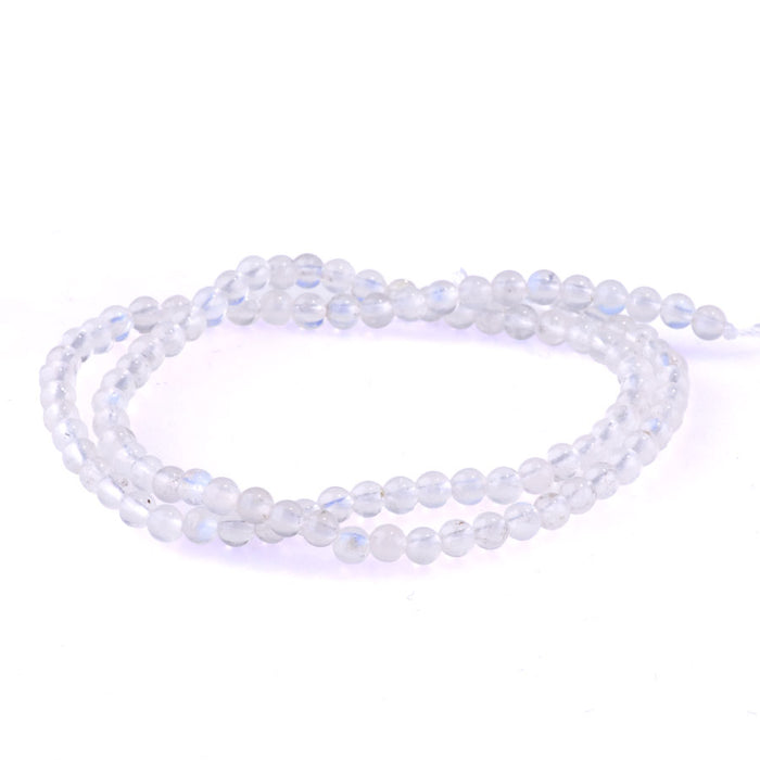 Blue Moonstone 4mm Round AAA Grade - 15-16 Inch