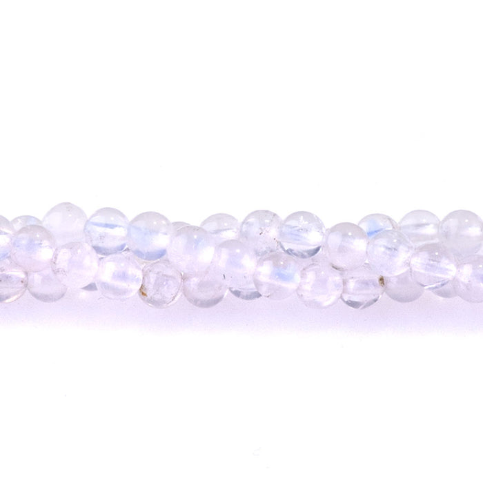 Blue Moonstone 4mm Round AAA Grade - 15-16 Inch