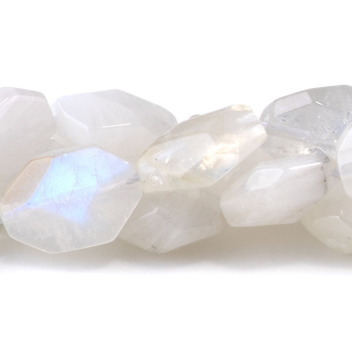 Blue Moonstone 6x8-10x12mm Freeform Cut - 15-16 Inch