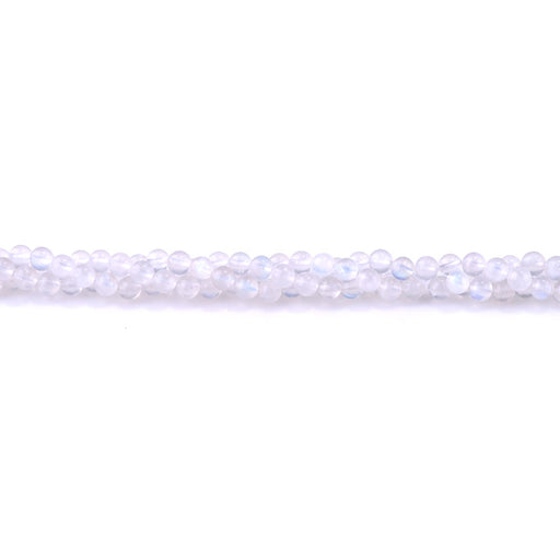 This is a Dakota Stones 6mm Blue Moonstone Gemstone strand with AAA grade round beads in 15-16 inch strand.