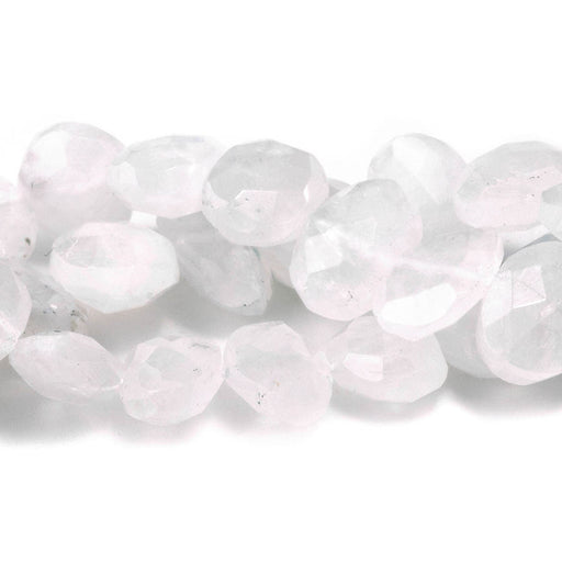 This is a Dakota Stones 7x10-9x14mm Blue Moonstone Gemstone strand with faceted irregular oval beads in 10 inch strand.