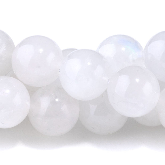 Blue Moonstone 8mm Round A Grade - 15-16 Inch