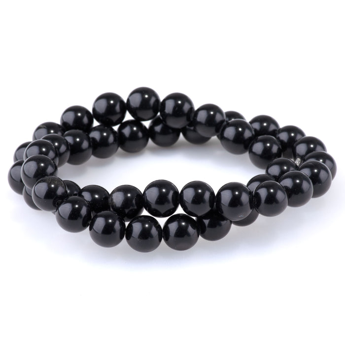 Black Obsidian 10mm Round - 15-16 Inch
