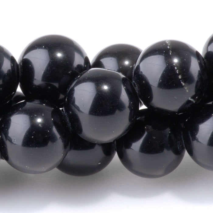 Black Obsidian 10mm Round - 15-16 Inch