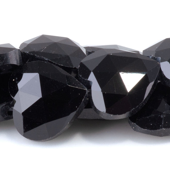 Black Obsidian 14mm Faceted Heart - 15-16 Inch