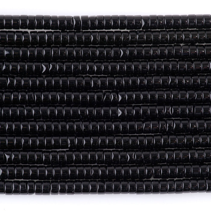 Black Obsidian 2x4mm Heishi - 15-16 Inch