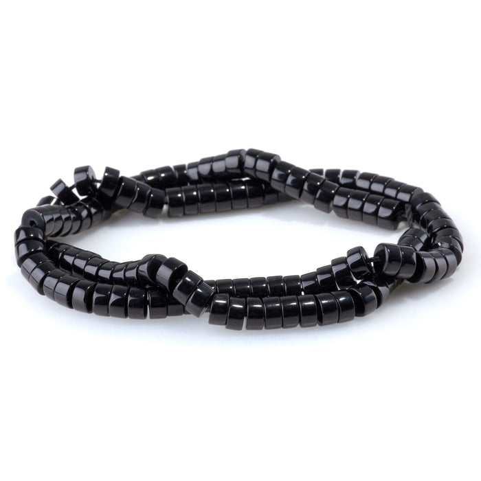 Black Obsidian 3x6mm Heishi - 15-16 Inch