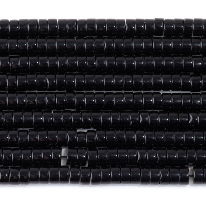 Black Obsidian 3x6mm Heishi - 15-16 Inch