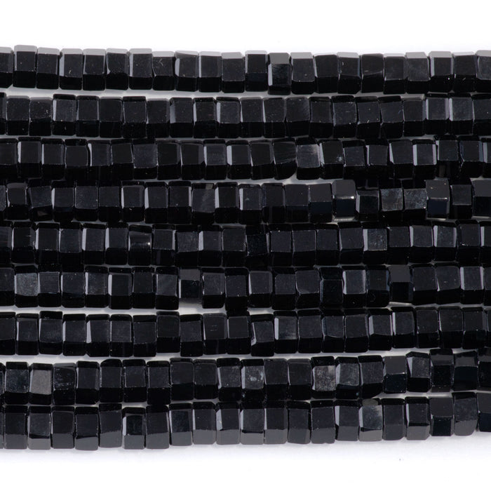 Black Obsidian 6mm Hexagon - 15-16 Inch