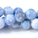 This is a Dakota Stones Blue Porcelain Agate8mm Gemstone strand with round beads in 15-16 inch strand.