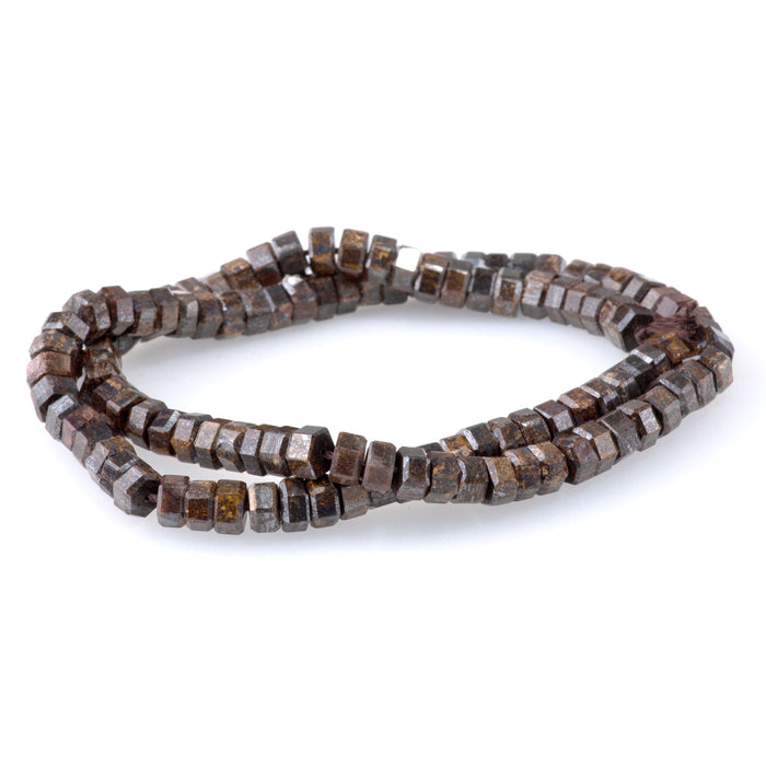 Bronzite 6mm Hexagon - 15-16 Inch