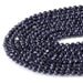 This is a Dakota Stones 4mm Blue Goldstone Microfaceted Gemstone strand with round beads in 15-16 inch strand.