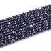 This is a Dakota Stones 4mm Blue Goldstone Microfaceted Gemstone strand with round beads in 15-16 inch strand.