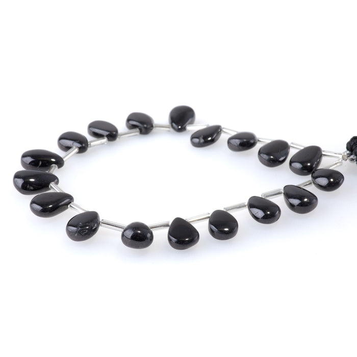 Black Spinel 5x9-10x18mm Drop - 8 Inch