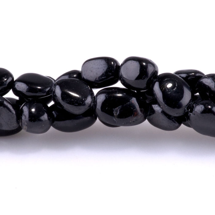 Black Tourmaline 6-8mm Pebble 15-16