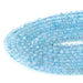 This is a Dakota Stones 4mm Blue Topaz Microfaceted Gemstone strand with A grade round beads in 15-16 inch strand.