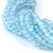 This is a Dakota Stones 4mm Blue Topaz Microfaceted Gemstone strand with A grade round beads in 15-16 inch strand.