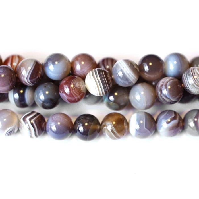 Botswana Agate 14mm Round - 15-16 Inch