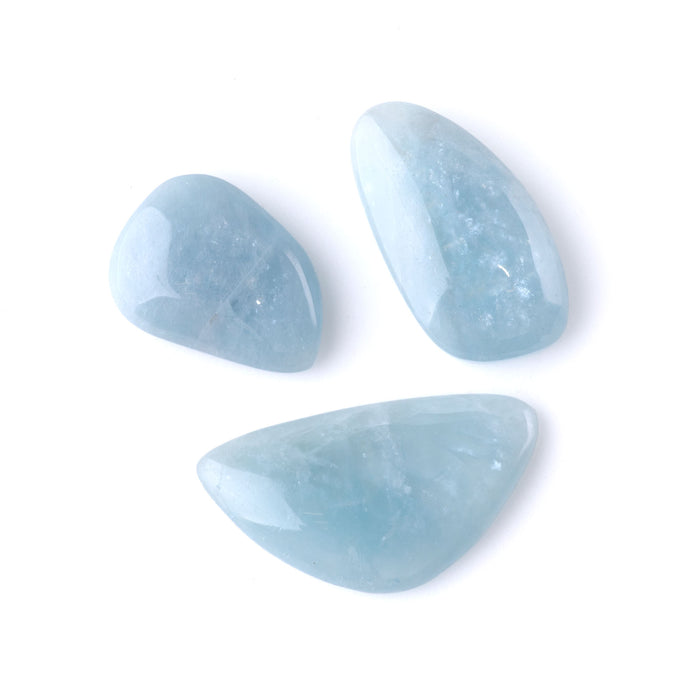 Aquamarine 12-18x20-30mm A Grade Small Free Form Cabochon