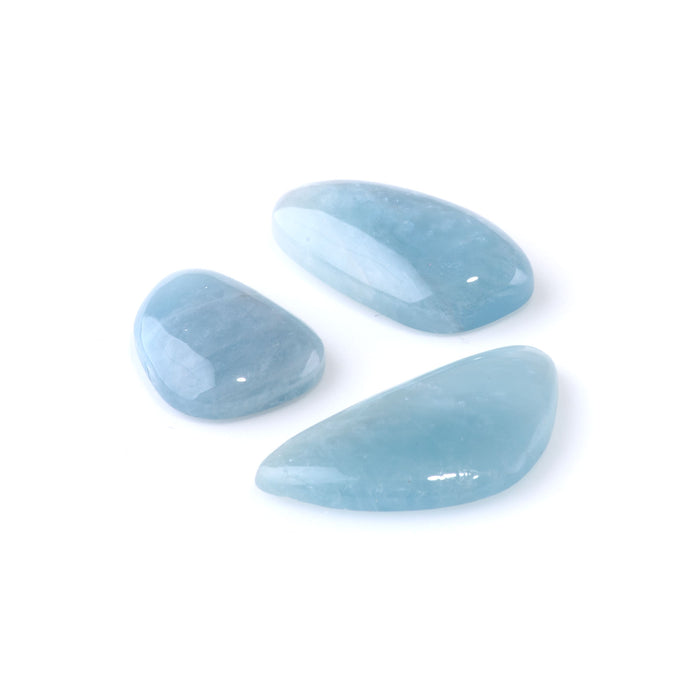 Aquamarine 12-18x20-30mm A Grade Small Free Form Cabochon