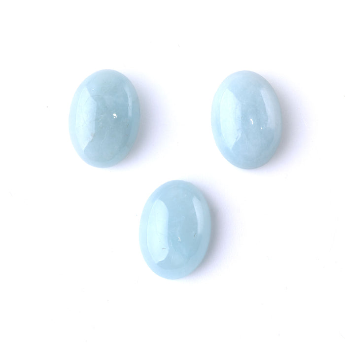 Aquamarine 13x18mm A Grade Oval Cabochon