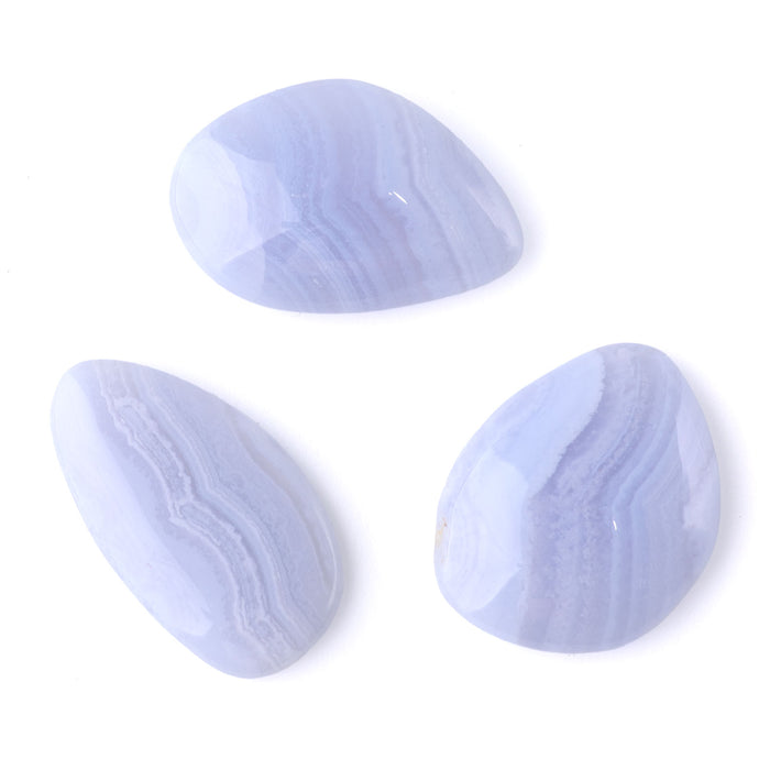 Blue Lace Agate 15-18x21-34mm AAA Grade Small Free Form Cabochon