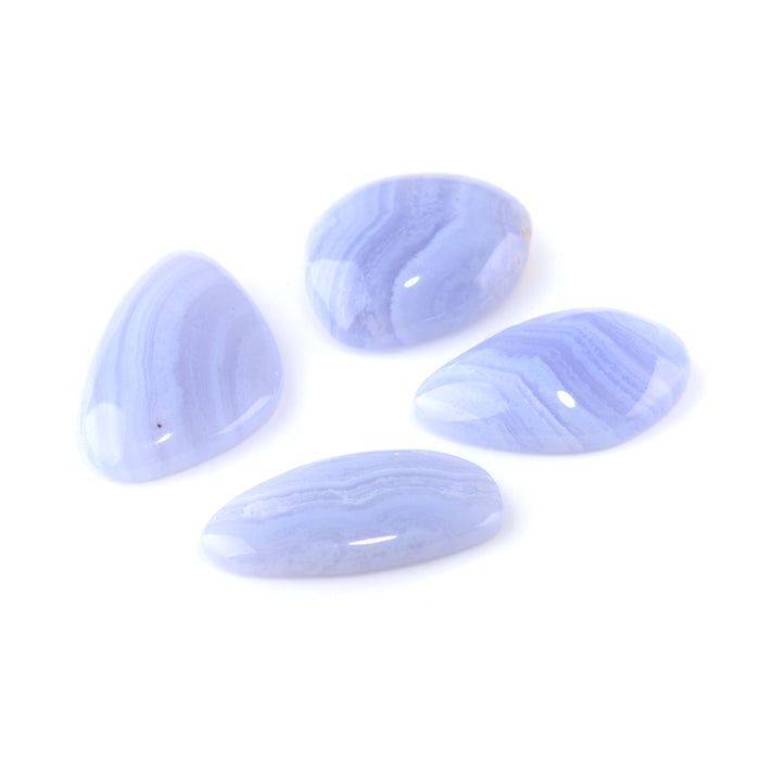 Blue Lace Agate 15-18x21-34mm AAA Grade Small Free Form Cabochon