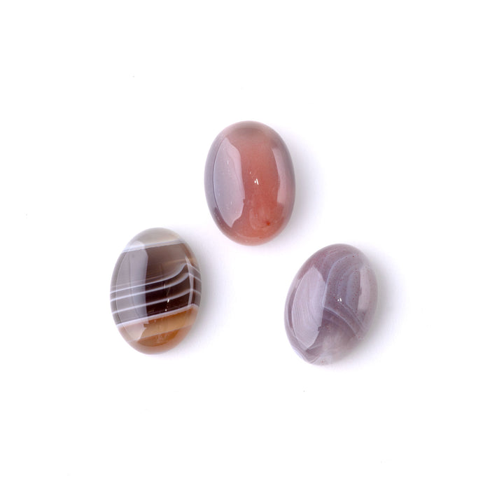 Botswana Agate 10x14mm A Grade Oval Cabochon