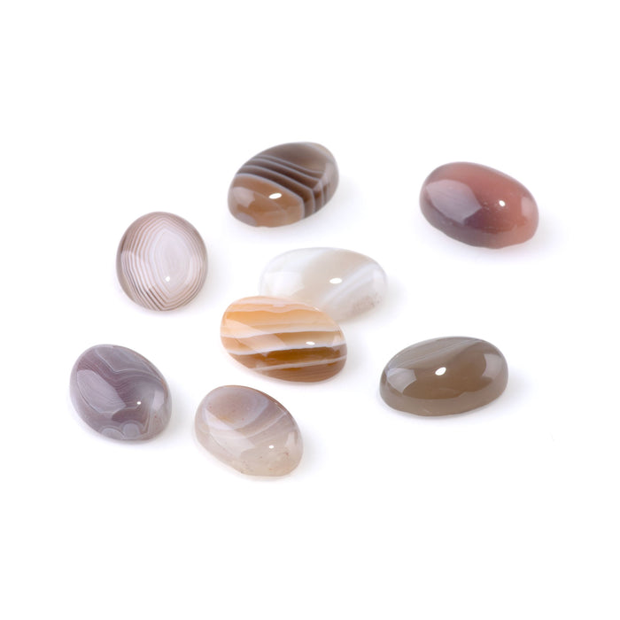 Botswana Agate 10x14mm A Grade Oval Cabochon