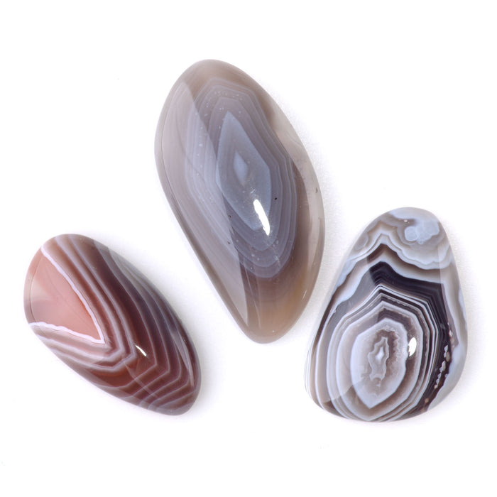 Botswana Agate 13-20x20-29mm AAA Grade Small Free Form Cabochon