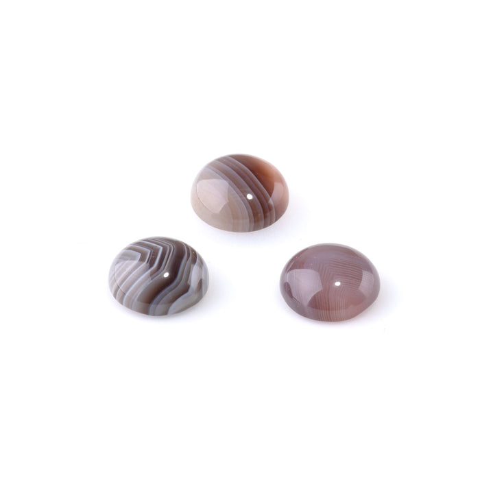 Botswana Agate 14mm A Grade Coin Cabochon