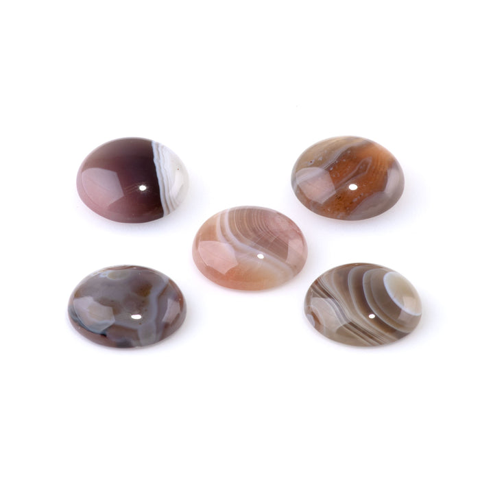 Botswana Agate 16mm A Grade Coin Cabochon