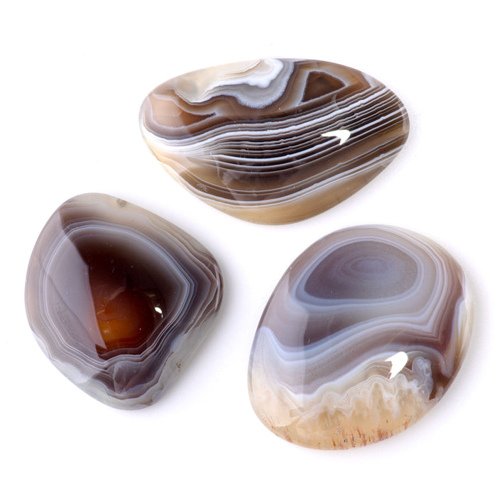 Botswana Agate 23-33x35-53mm AAA Grade Large Free Form Cabochon