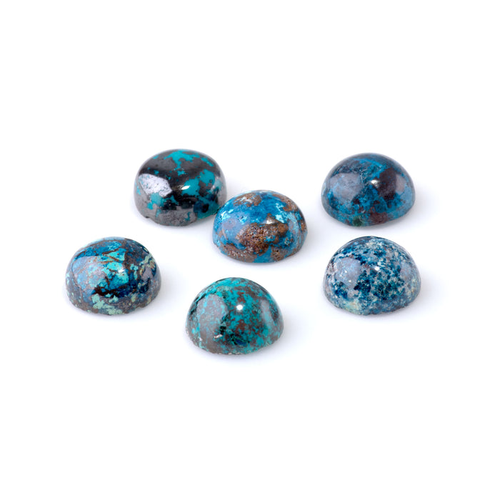 Chrysocolla 12mm A Grade Coin Cabochon