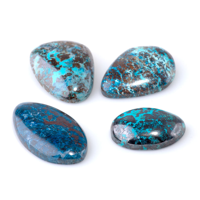 Chrysocolla 15-21x24-36mm AAA Grade Medium Free Form Cabochon