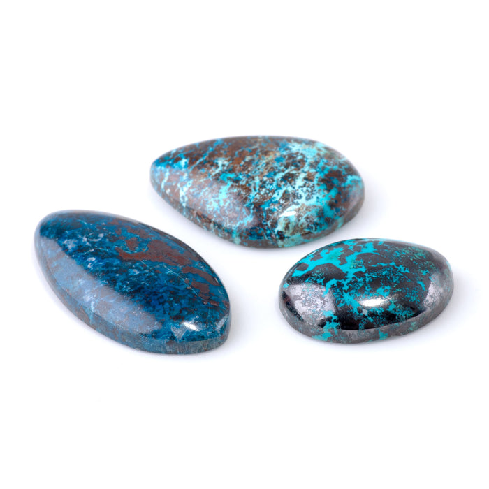 Chrysocolla 15-21x24-36mm AAA Grade Medium Free Form Cabochon