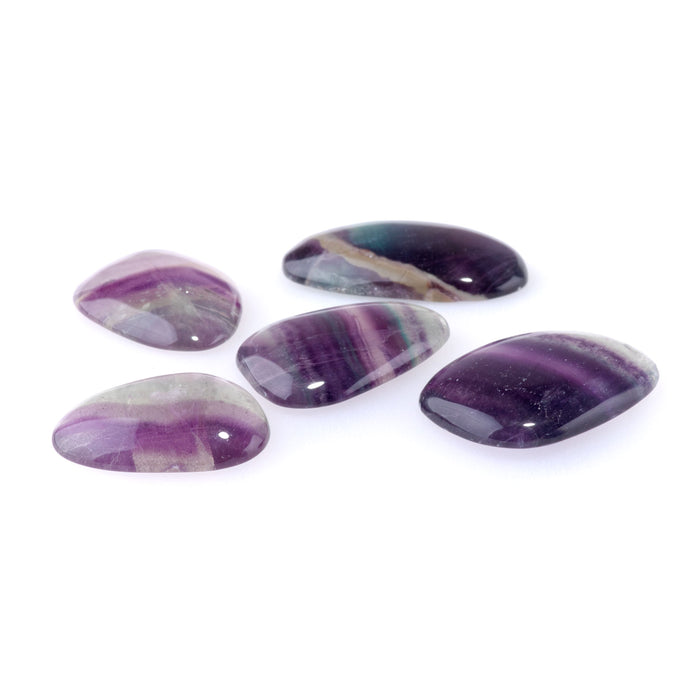Fluorite 15-19x22-27mm AAA Grade Small Free Form Cabochon